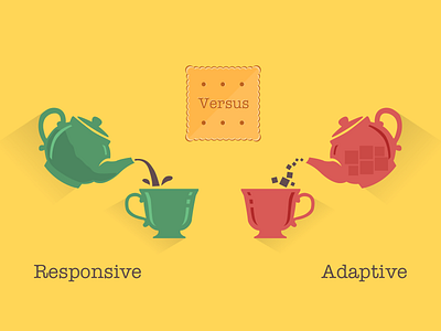 Responsive Web Design Vs Adaptive Web Design adaptive article cookie illustration responsive tea web web design