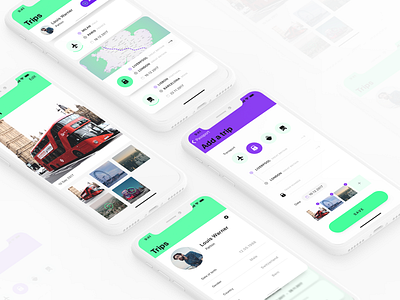 Trips Album album flight ios iphone x map photo profile route travel trip
