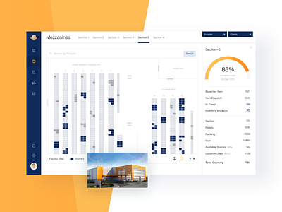 Admin panel for logistics