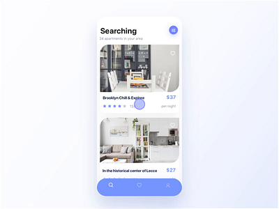 Real Estate App animation apartments booking branding concept design e commerce estate flat gif house ios modern rent vector web website