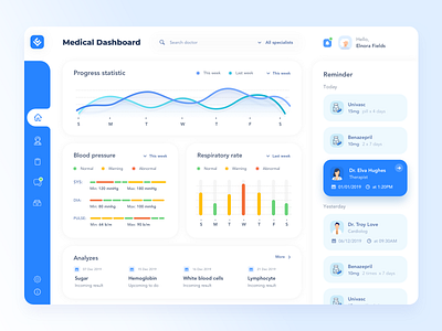 EHR Software For Patients branding dashboard design doctor doctor app ehr healtcare logo medical patients platform saas app saas design saas website ui vector web web site website