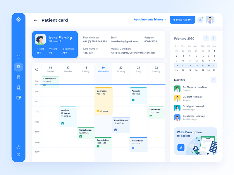 Management System for Hospitals and Labs by Cleveroad 🇺🇦 on Dribbble