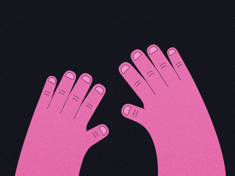 bad dream gif hands illustration pink