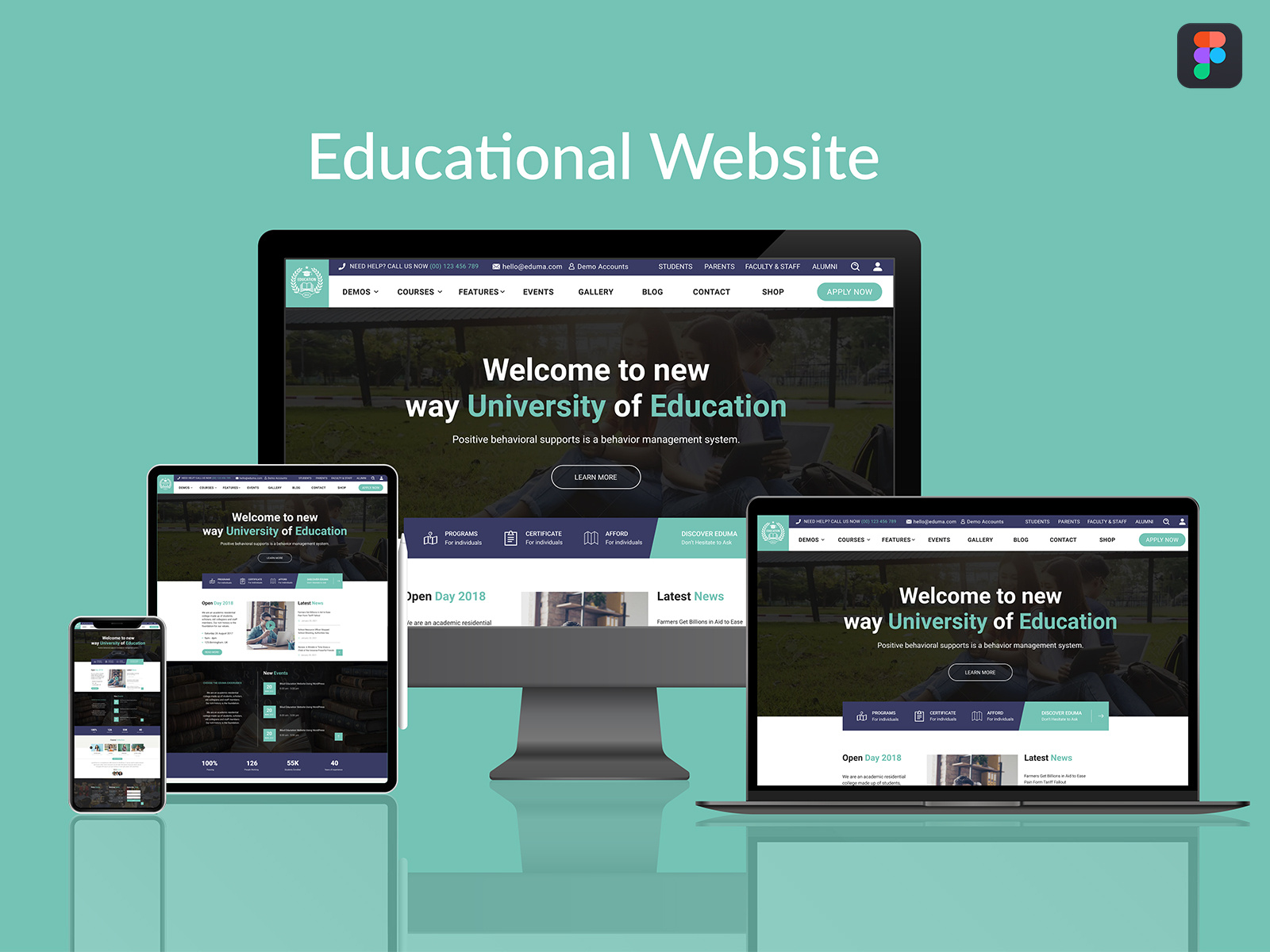 EDUCATIONAL WEBSITE UI DESIGN by Soliman Apu on Dribbble