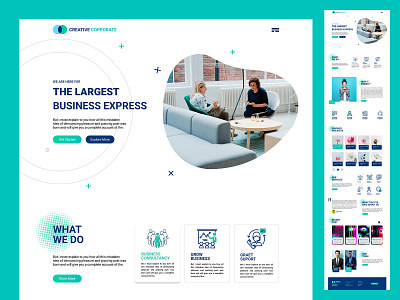 Corporate Business Website UI