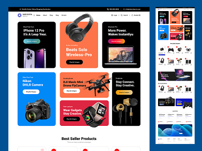 Shop Digital Agency Website UI Templated Design