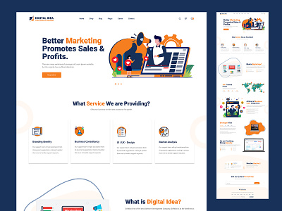 Digital Marketing Agency Website UI Templated Design agency appdesign branding digital graphicdesign landingpage marketing mobiledesign productdesign prototype templatedesign uidesign userexperiencedesign userinterfacedesign uxdesign uxresearch visualdesign webdesign webdevelopment wireframes