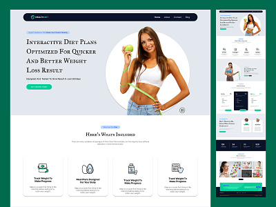 Health Diet Website UI Templated Design