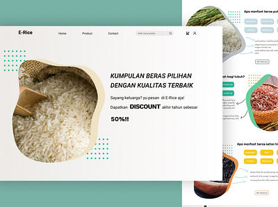 E-Rice Website branding design figma ui