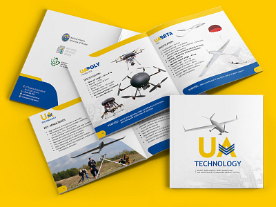 Logos and drones aviation broshure catalog design drones logo polygraphy quadrocopter