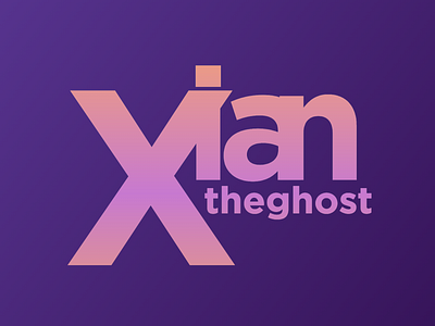 Text Based Logos: "Xiantheghost" Concept