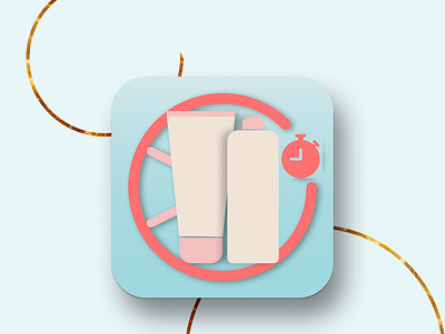 Skincare Tracker App Icon android appicon dailyui graphic design icon illustration interface logo skincareappicon skincaretracker ui