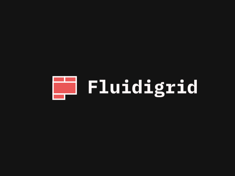 Fluidigrid animation css design grid layout system