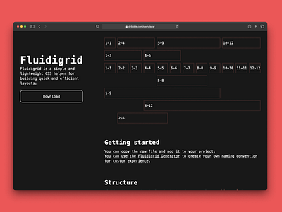 Fluidigrid website css design fluid grid layout open source