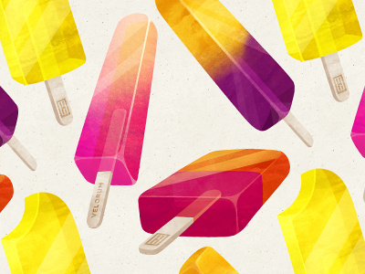 Popsicle frenzy pattern seamless textile design