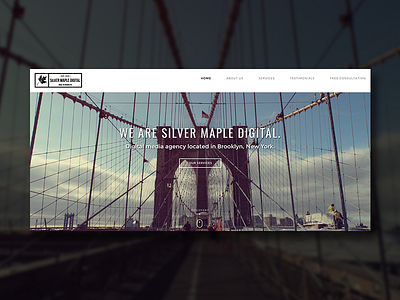 Brooklyn Bridge Hero Image brooklyn hero image typography ui web design