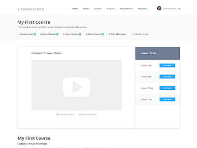 Course Module Design clean course dashboard development minimal modern module sexy sleek software startup ui