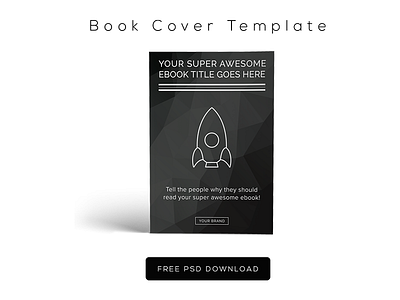 [FREE PSD] eBook / Book Cover Template clean design download free freebie minimal portfolio psd resource template ui website