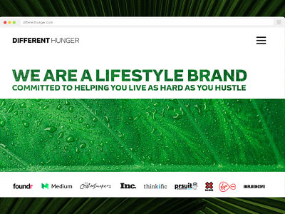 About page: brand, mission & philosophy clean hero design lifestyle brand minimal tropical ui design