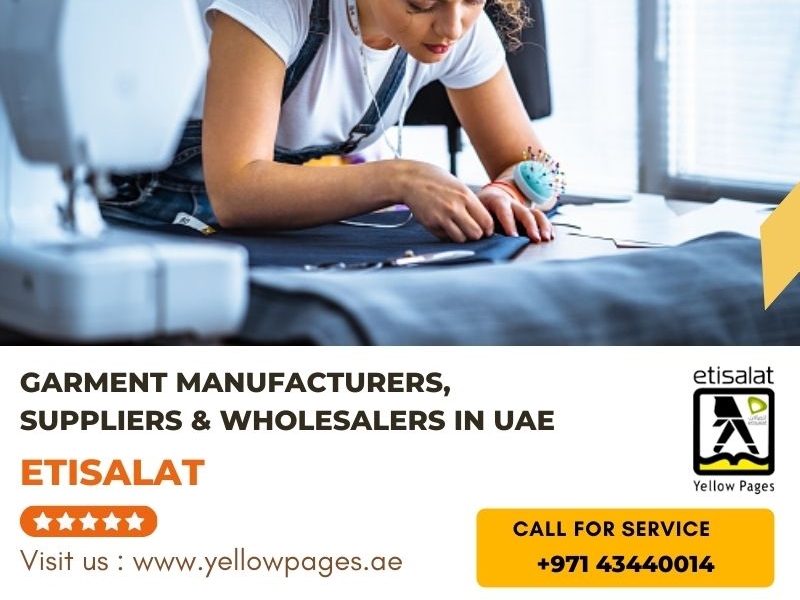 List of Garment Manufacturers, Suppliers & Wholesalers in UAE by