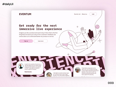 Daily UI • 003 • Landing page