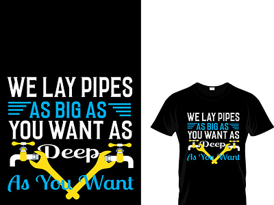 plumber custom t-shirt design