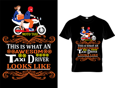 taxi driver custom t-shirt design. cuva diving t shirt