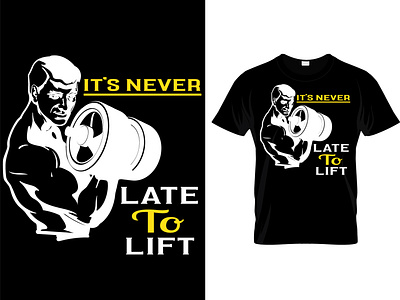 fitness custom t shirt design.