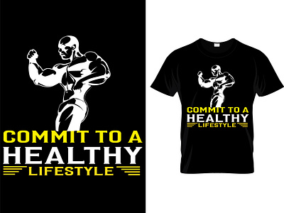 fitness custom t shirt design.