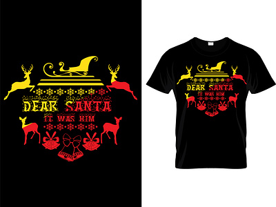 christmas custom t shirt design.