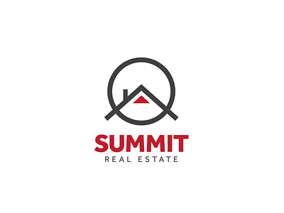 Summit Real Estate Logo branding house mark mountain