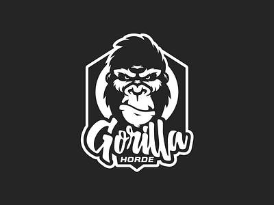 Gorilla Horde Sticker brand gorilla logo sticker