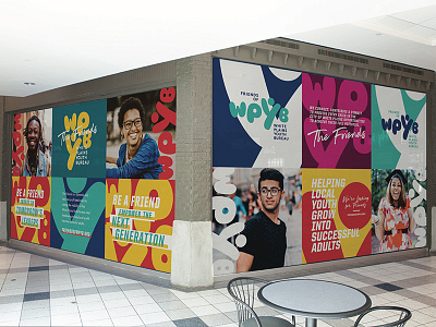 WPYB Mall Installation installation mall posters windows