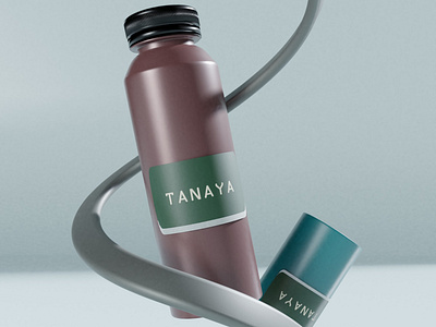 Tanaya coffee 3d branding coffee design logo