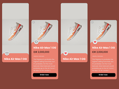 Shoes Product mobile ui