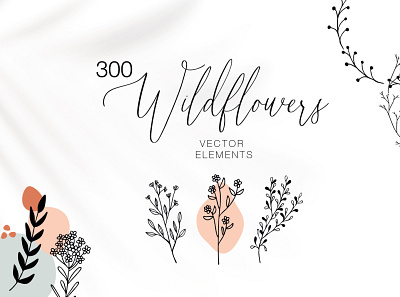 Wildflowers vector graphics branding floral floral logo flowers graphic design illustration logo patterns vector graphics