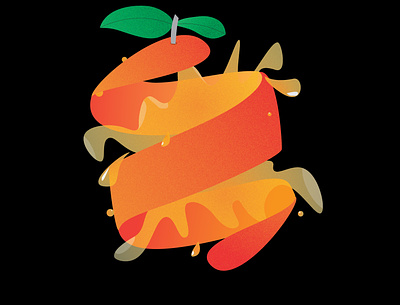 orange illustration 3d animation branding graphic design logo motion graphics ui