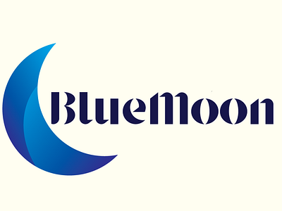 bluemoon authentic logo design