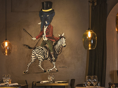 Wallpainting for Restaurant walpainting