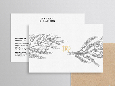 Myriam & Damien wedding invite