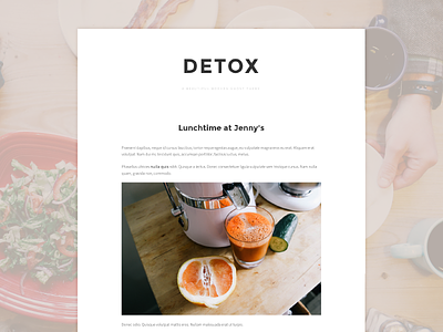 Detox blog clean css download free ghost html responsive template ux web design website