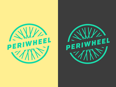 Periwheel bicycle bike branding cycle emblem icon identity logo logotype