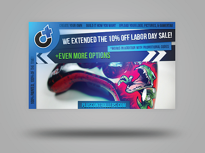 C+ Controller Advertisement Design advertisement design mockup