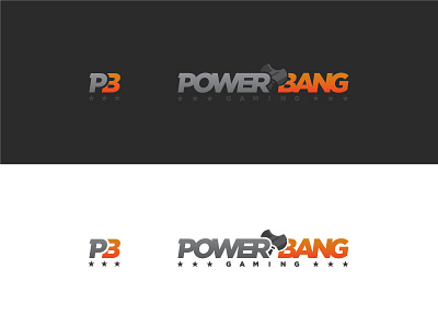 PowerBang Logo branding creativegrenade gaming logo powerbang youtube