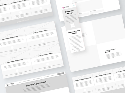 Redesign of Strego - Wireframes Part