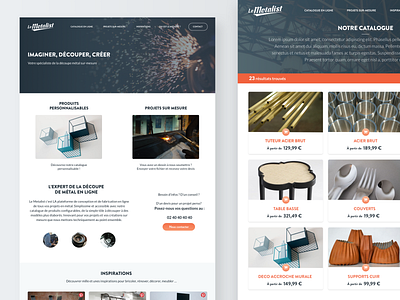 Redesign of Le Metalist concept connect design digital flat graphic design home home page home page design interface minimal pattern sketch ui ux vector web web design webdesign website