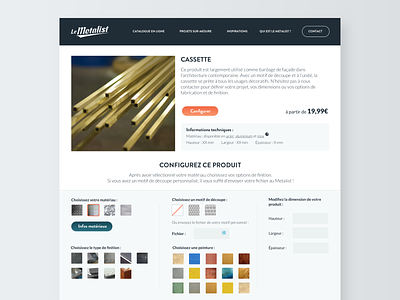 Online store - Le Metalist concept connect design digital flat graphic design interface minimal pattern responsive sketch ui ux vector web web design webdesign website