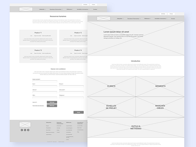 Adequation - Wireframes part