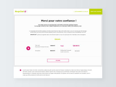 Redesign of the purchase tunnel - Keep Cool Part 2