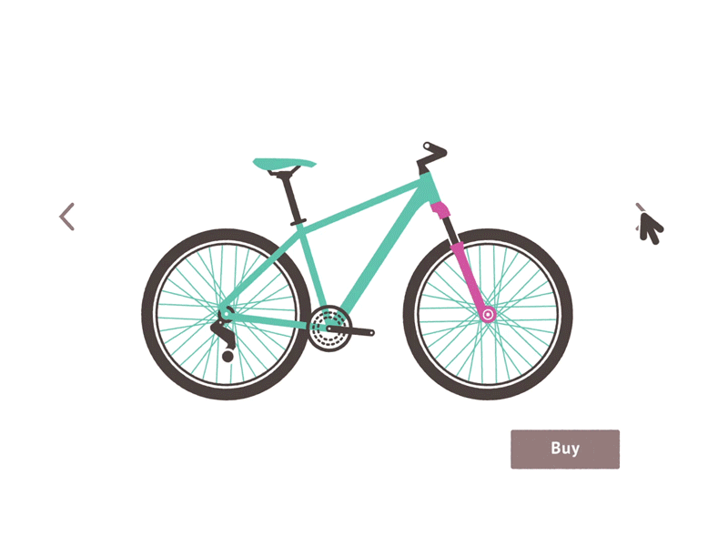 Bike Selection 2d animation bike flat illustration motion design online store selection velocity